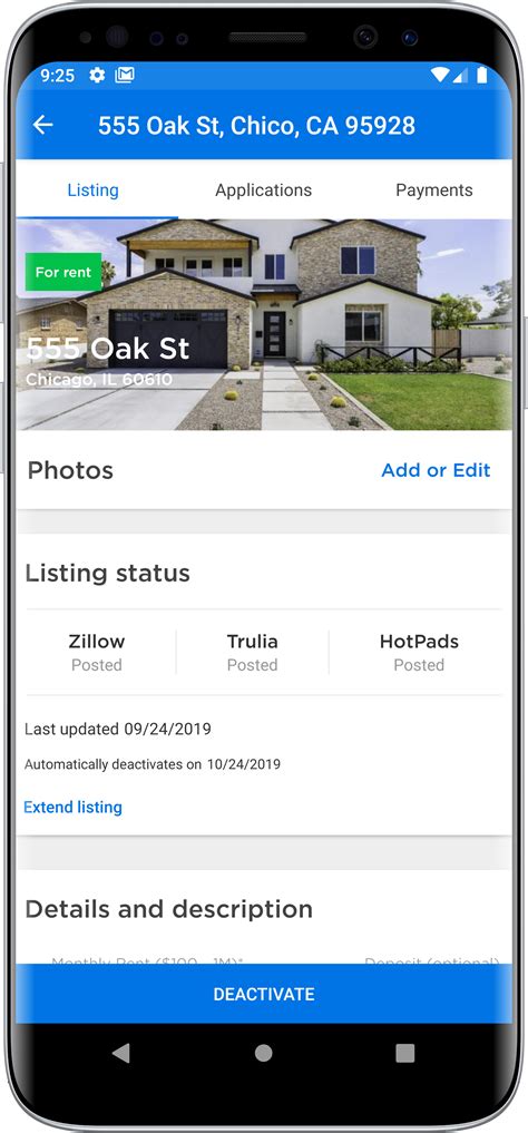 zillow application rental